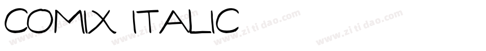 Comix Italic字体转换